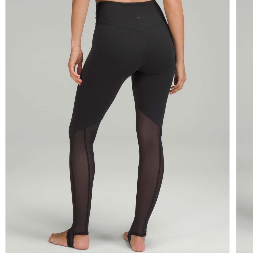 Lululemon Nulu and Crisscross Mesh Stirrup Tight